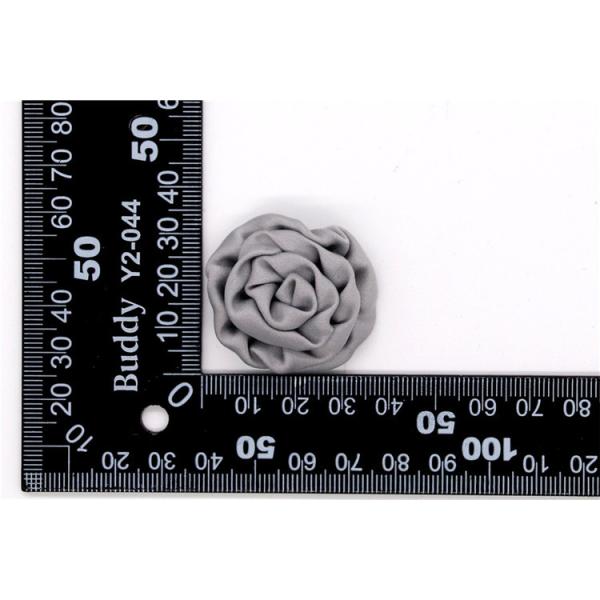 Hand Sintered Edge Flower /girl flower made of satin ribbons/Hand-simulated flower Various colors Fabric, wool