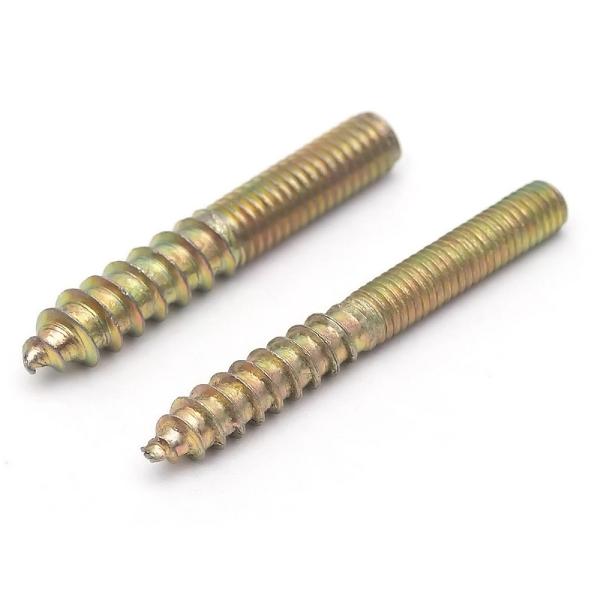 Stainless Steel Fastener Suppliers Double Head Bolt and Pointed Screw for Wood Hangers