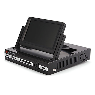 P2P H.264 4 Channel D1 DVR System with 7 Inch LCD Display Screen,HDMI,RS485
