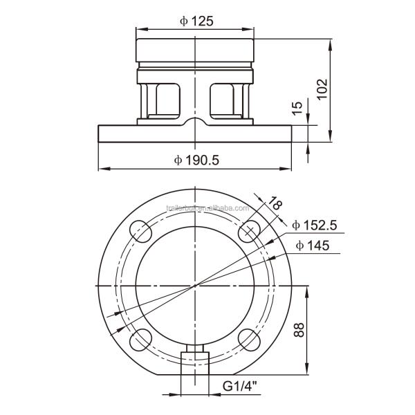 Нержавеющая сталь 304/316 Защитный клапан под положительным / отрицательным давлением для химических танкеров