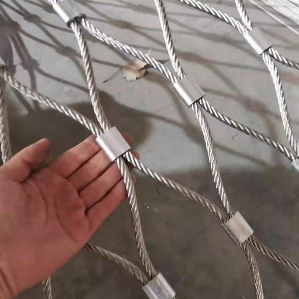 Customizable Black Oxide Cable Mesh with 60 Degree Mesh Angle and 1.2mm 4.0mm Wire Dia