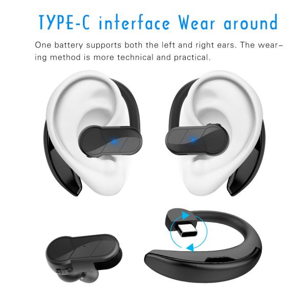 крюк хэндс-фри беспроводное Bluetooth уха 9hours TWS Bluetooth Earbuds 5,0 наушника