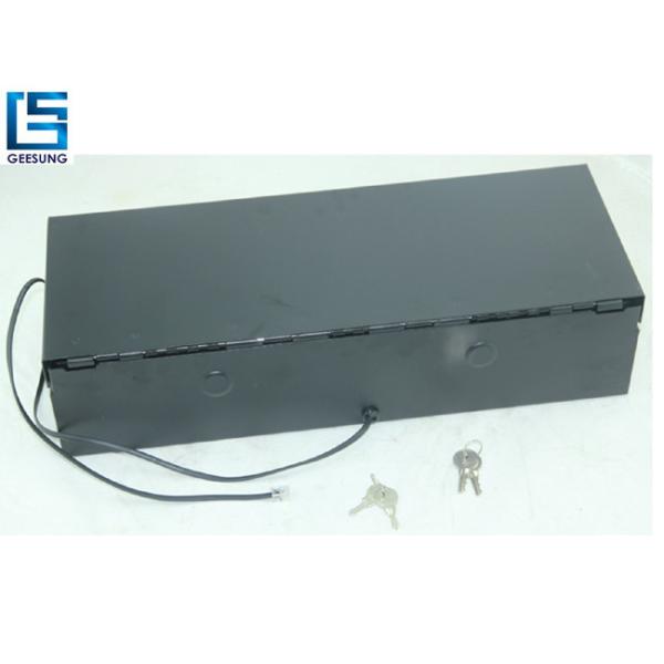 Коробка наличных денег металла черного мини сальто ящика наличных денег POS RoHS 6V 12V верхняя