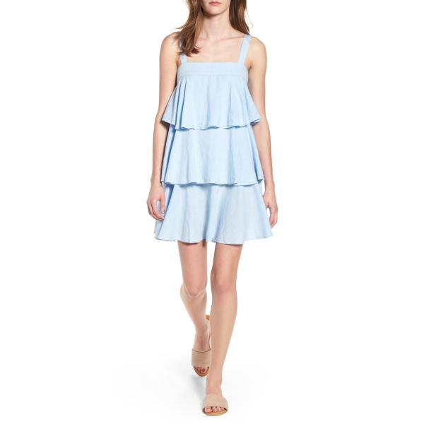 Tiered Line Ruffle Dress Summer Women Clothing
