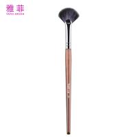 TOUCH UP 09 Professionnel personnalisé poils de chèvre Ventilateur maquillage Brosses de précision surligne Contour nez oeil ombre poignée en bois