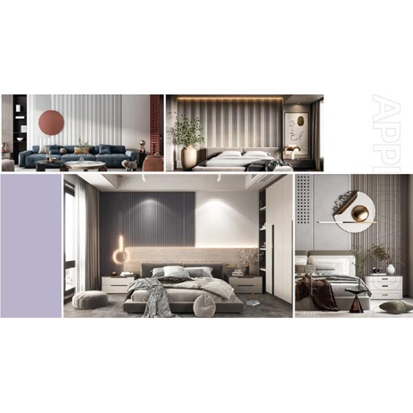 Установка Moistureoproof внутренней панели древесины стойкости WPC 15mm легкая