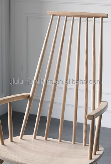 Personalización silla de comedor de tejido de reposabrazos de madera moderna para la mayor cantidad en restaurantes y hoteles