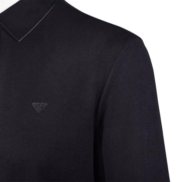 Autumn Long Sleeve Unisex Polo Shirts 100% Cotton OEM ODM Custom Logo Printing