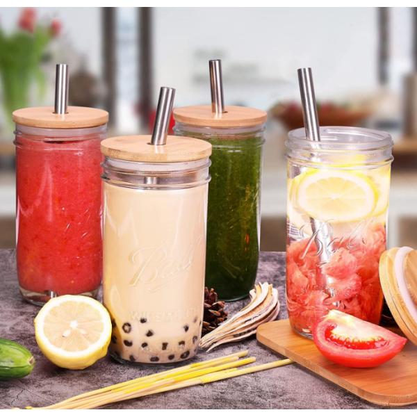 Smoothie рта каменщика чашек чая пузыря 500ml многоразовый широкий придает форму чашки чашки выпивая стекел опарника каменщика