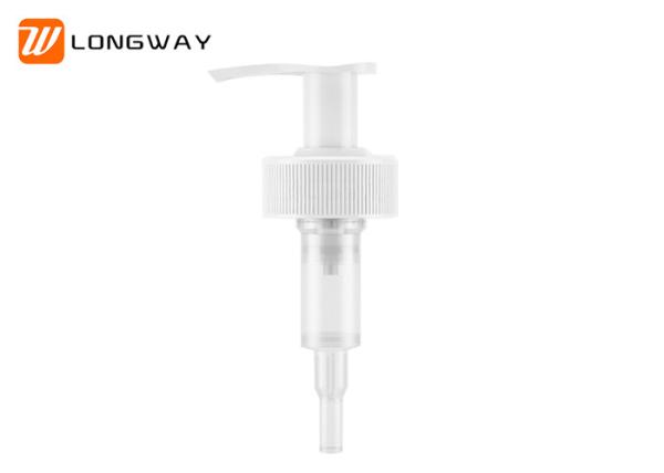 Lightweight Plastic Lotion Pump Top With Custom Logo Printed SGS Approval