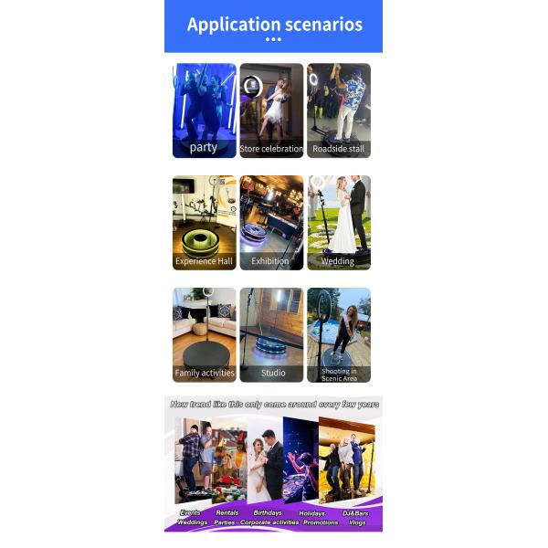 360-градусный фотошток для свадеб Все аксессуары Реквизиты Опциональная грузоподъемность 500 кг