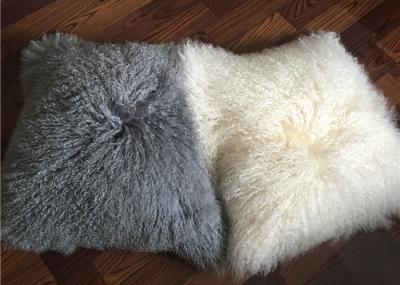 sheepskin curly wool pillow case mongolian wool pillow cover lambskin pillow