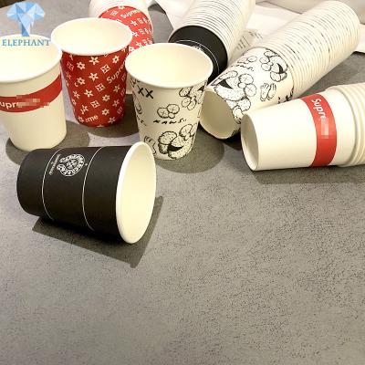copos de café descartáveis feitos sob encomenda da ondinha 12oz que gravam o revestimento UV