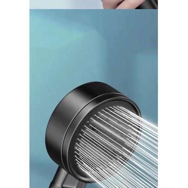 Lotus Aluminum Shower Head Nozzle Set Detachable Self cleaning