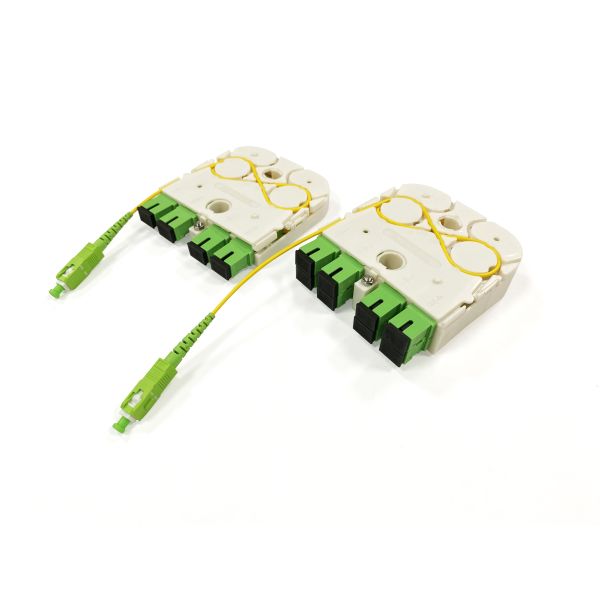 Manufacture Price  FTTH 1x8 SC/APC Mini Cassette Fiber Optic PLC Splitter  Wave length 1260-1650nm for Custom network solutions