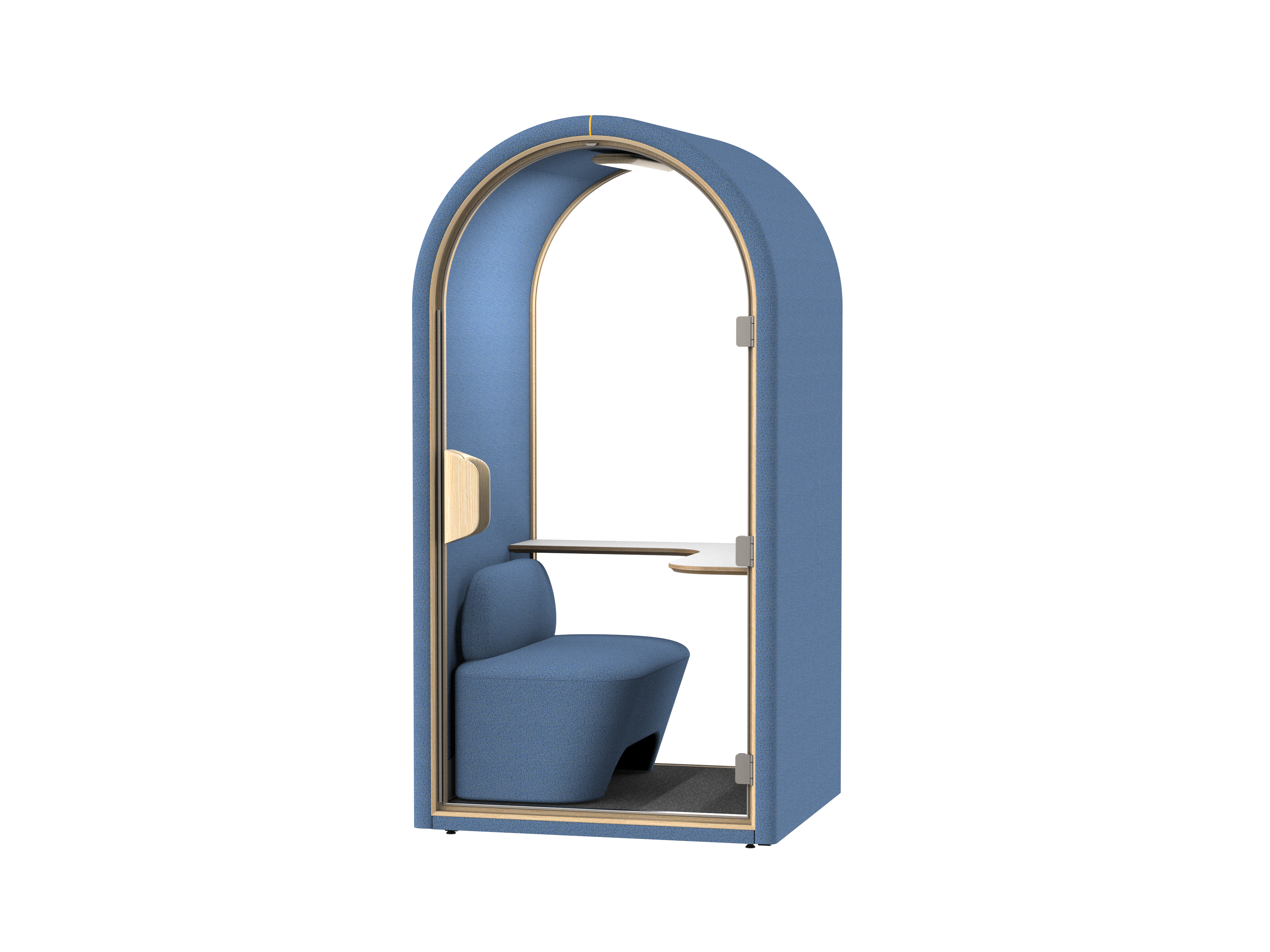 Compact Home Privacy Pod | All-in-One Soundproof Work Booth with Integrated Seat