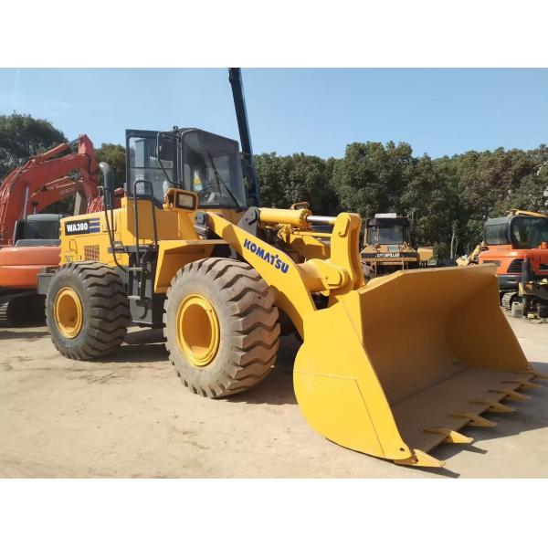 Japan WA380-3 Used Komatsu Wheel Loaders Long Lasting Easy Maintenance
