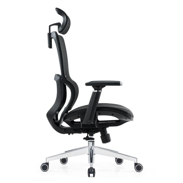 Lumbar Support Full Mesh Luxury Mesh With Headrest Adjustable Fabric Comfort Office Ergonomic Chair