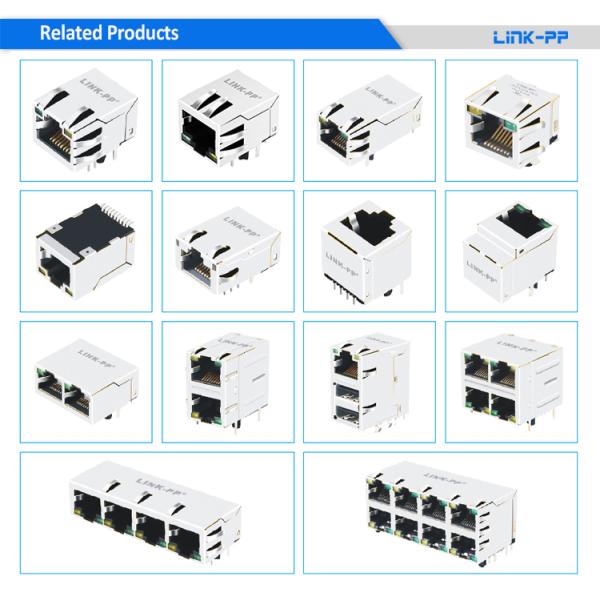 J1012F21R 10/100BT RJ45 с интегрированным соединителем защищаемым Magnetics LPJ1012APNL