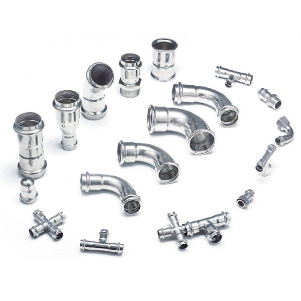 Food Grade Round Pipe Fittings Nipple Stainless Steel 304 Pipe Fittings Customized