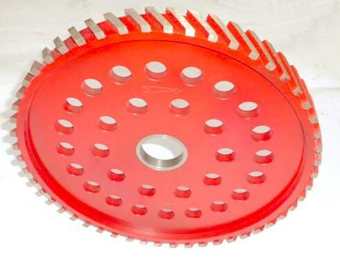 Metal Bonded Stone Diamond Milling Wheel 12 / 14 / 16 For Calibrating Granite