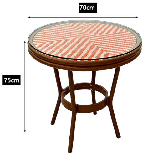All Weather Portable Outdoor Coffee Table Compact Folding Design for Hotel Balcony Bistro