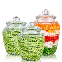 Cartucho de vidro do alimento da fermentação hermética larga da boca