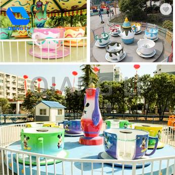 24 Persons Amusement Park Thrill Rides Family Play Coffee Cup Ride OEM / ODM Available