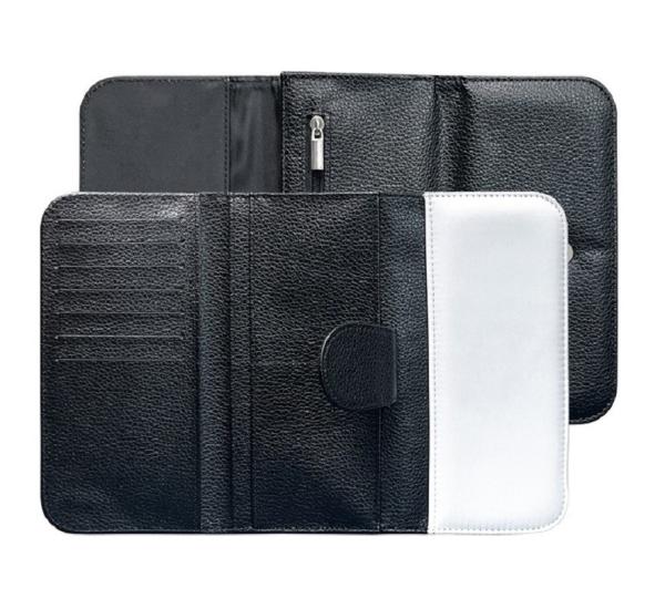 Portemonnaie continentale sublimation à trois fois de grande taille avec une prise de carte pour homme et femme