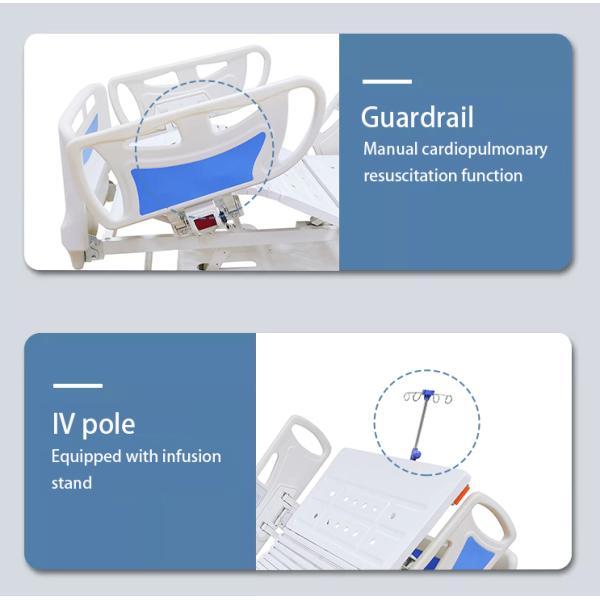 Функция сини 5 кровати мебели больницы электрическая нянча регулируемая