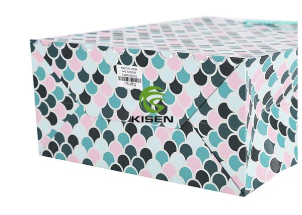 Hot Stamp Paper Handle Shopping Bags Disposable Multi Colors For Garment