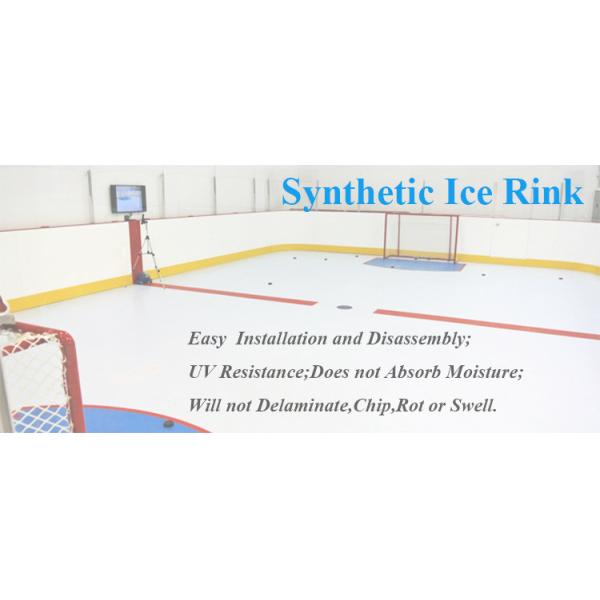 Fake Ice Skating Rink Polyethylene Material Plastic Ice Rink For Commercial
