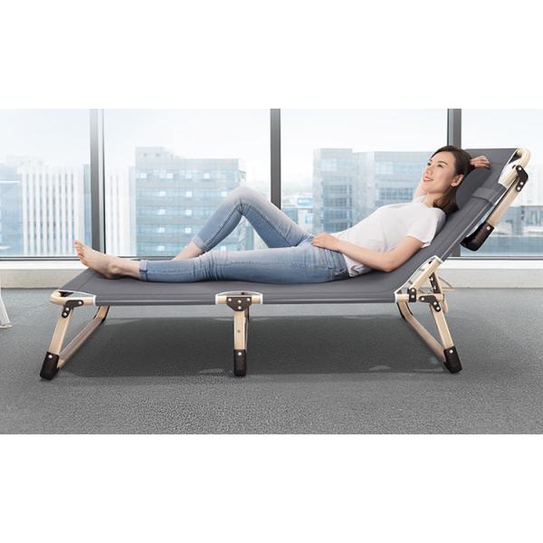 Outdoor Home Office Folding Camp Cot for Park Folded Yes Portable Beach Bed Recliner