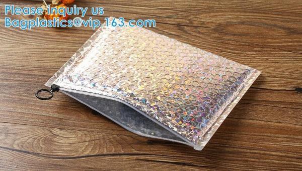 Metallic Holographic Bubble Mailers Bubble Lined Padded Envelopes Silver Cushion Envelopes Peal And Seal