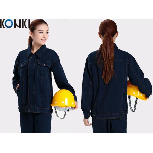 Winter workwear uniform For industrial workers durable denim fabric  work suit