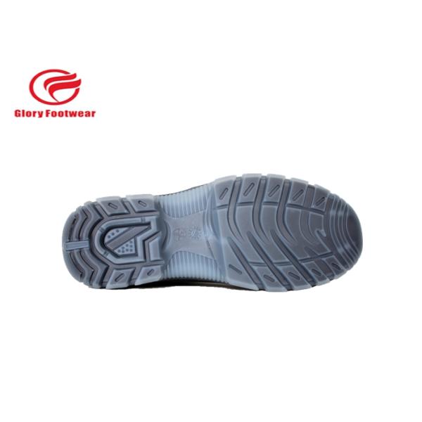 Black  Middle Cut Pull On Waterproof Steel Toe Work Boots With Suede Leather