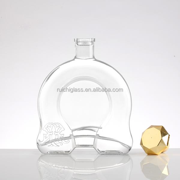 Unique Design 700ml Vodka Glass Bottles for Lids Customize Sealing Type and Well Sealed