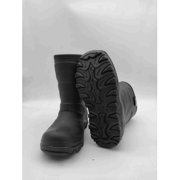 Anti-dérapant étanche TPR enfants bottes de pluie chaud revêtement enfants bottes de boue