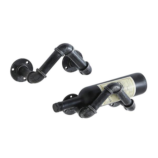 Cutomized Industrial Pipe Towel Rack Wall Mounted Wine Rack For Dinning Room / Bathroom