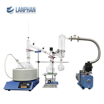 Equipamento da destilação do trajeto curto da extração 5L do vácuo