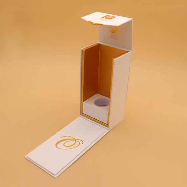 Black Empty Magnetic Eco Friendly Gift Box Packaging EVA For Perfume Bottle