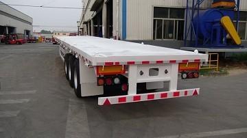 CIMC New 3-Axle Flatbed Skeleton Semi-Trailer Steel Container Truck with Wabco Brake System