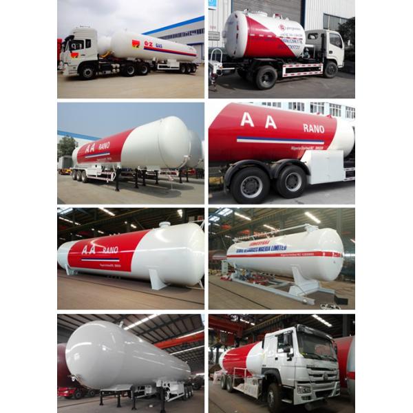 60000 автоцистерны трейлера Три цапфы пропана ЛПГ бензобака литров трейлера Семи 30 тонн