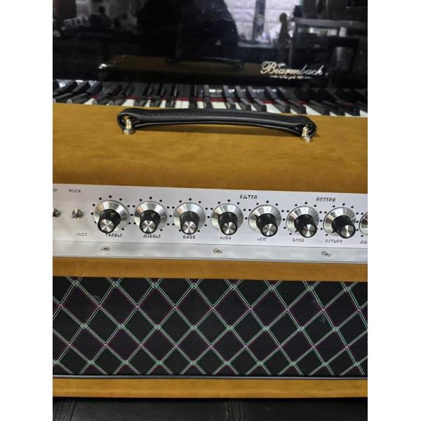 2024 HOT!!! Dumble #002 Version Clone SSS20-Steel String Singer SSS Tube Amp Head 20Watt in Suede Brown with Original Knobs