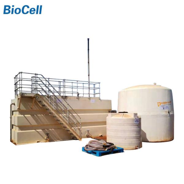 1.5kw Stable MBBR Wastewater Treatment Plant 2.4m Poultry Processing Wastewater Treatment