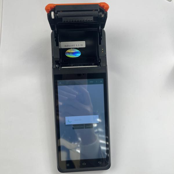 254.5mm*82mm*17mm Wireless POS Device 70mm/S Android Handheld Terminal With Printer