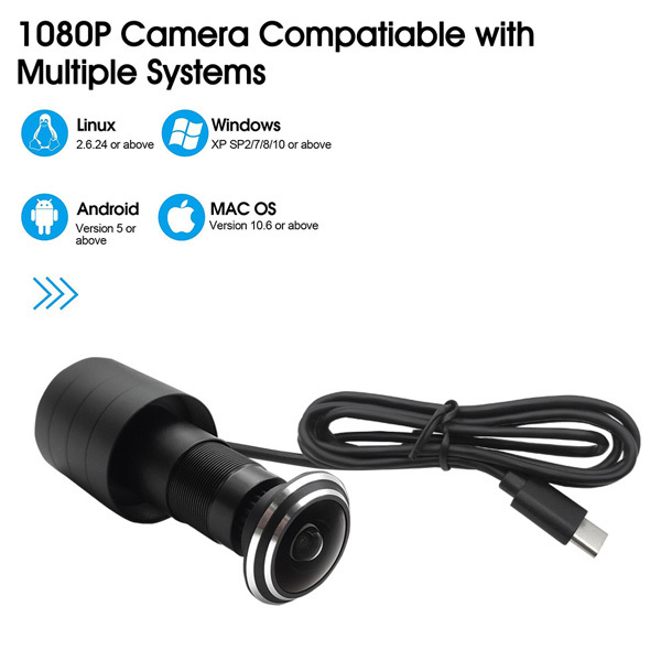 1080P Type C OTG Micro UVC Caméra USB pour le mirage de porte Pour les téléphones Android