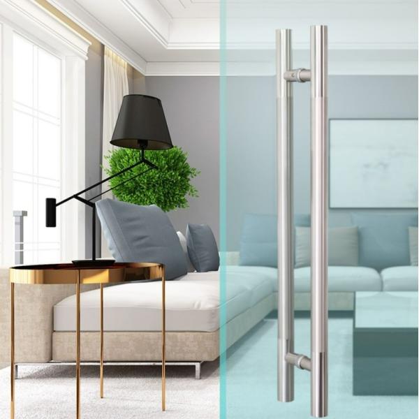 Customized Thickness Aluminium Profile Glass Door Handle Modern Design 0.30mm Thickness