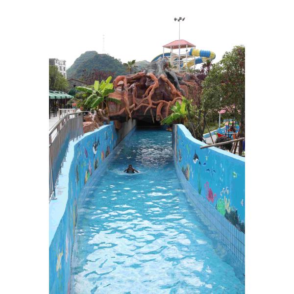 High - Pressure Air Pump Aqua Park Lazy River Fast Flowing Water Alongside