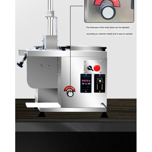 220V Automatic Efficiency Frozen Mutton Cutting Machine for Beef and Mutton Rolls